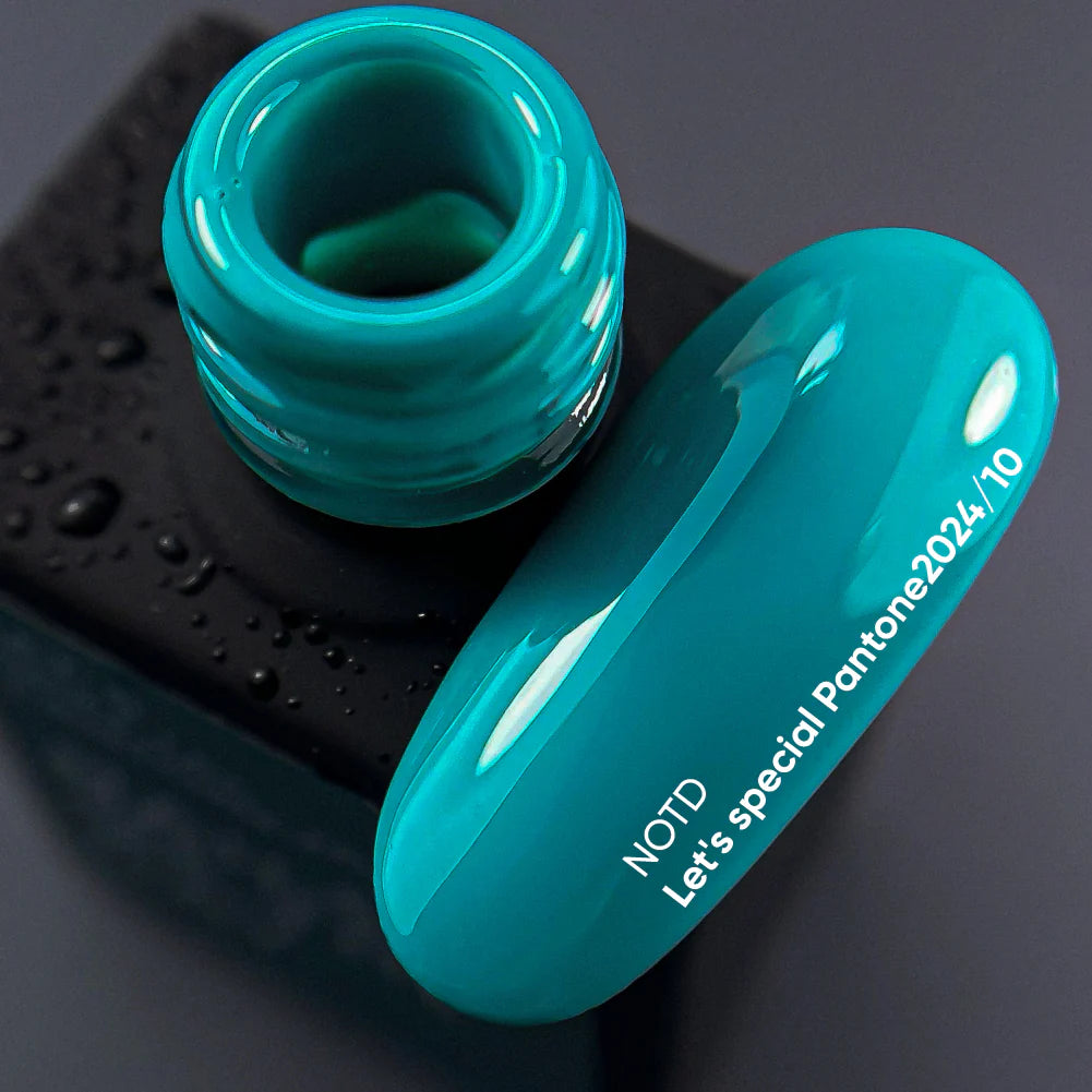 NAILSOFTHEDAY Let's Special Pantone2024/10 — Turquoise laag bedekkende semi-perm