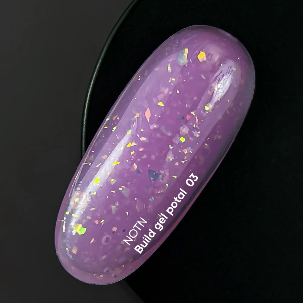 NAILSOFTHEDAY Build gel Potal 03 milk building gel with potal for nails, 15 ml