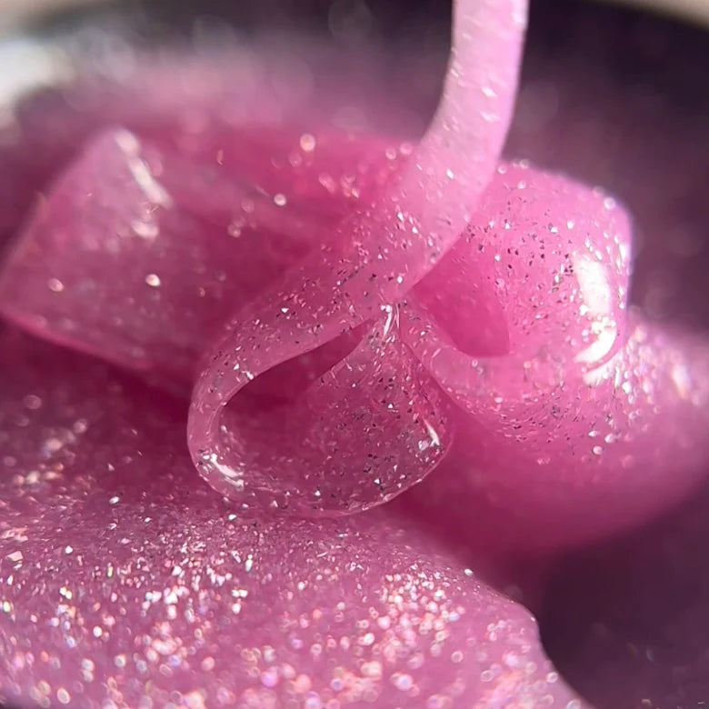 NAILSOFTHENIGHT Sparkle builder gel 04— silver reflective building gel, 15 ml