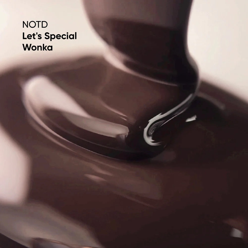 NAILSOFTHEDAY Let's Special Wonka - Doffe bruine semi-permanente nagellak die in