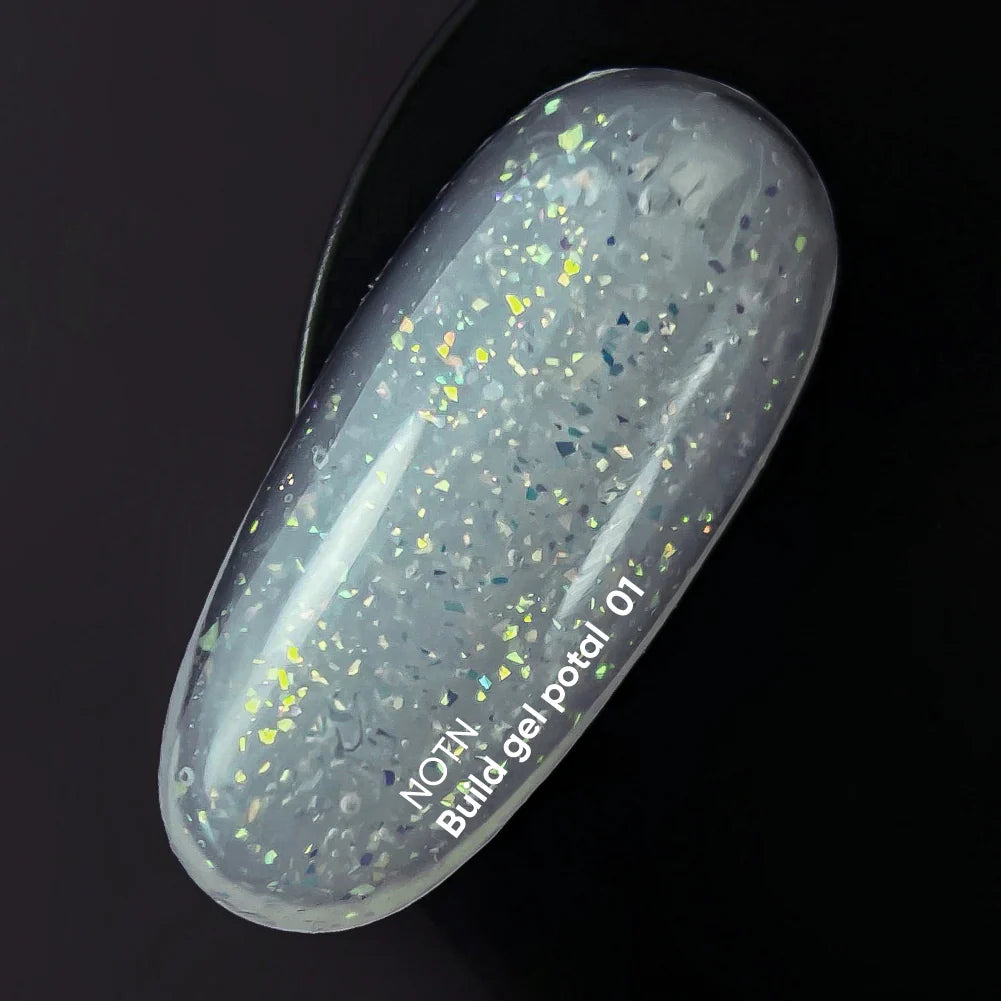 NAILSOFTHEDAY Build gel Potal 01 — milk building gel with potal for nails, 15 ml