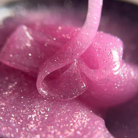 NAILSOFTHENIGHT Sparkle builder gel 04— silver reflective building gel, 15 ml