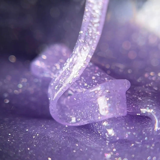 NAILSOFTHENIGHT Sparkle builder gel 05— silver reflective building gel, 15 ml