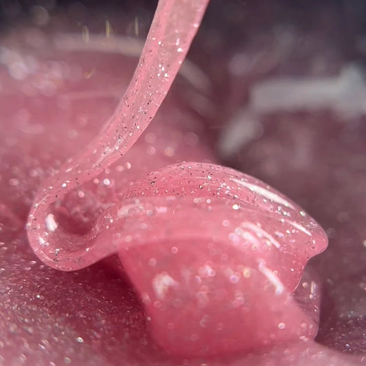 NAILSOFTHENIGHT Sparkle builder gel 06— silver reflective building gel, 15 ml