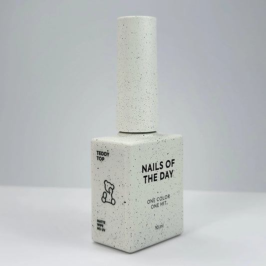 NAILSOFTHEDAY Teddy top wipe — matte plush top with a sticky layer, new formula,