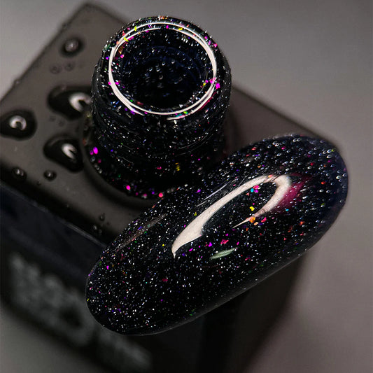 NAILSOFTHENIGHT Reflective base 03 - camouflage reflective base with shimmer (pu